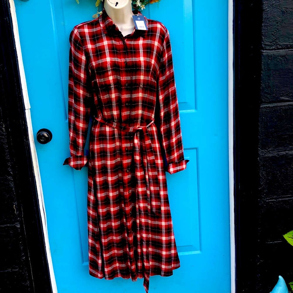 Womens Sz. Small Universal Thread Plaid Maxi Dress